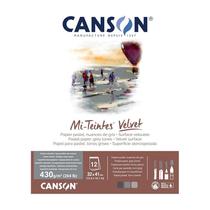 Canson - Bloco Canson Mi-Teintes Velvet 430 g 24 x 32 cm Tons de Cinza