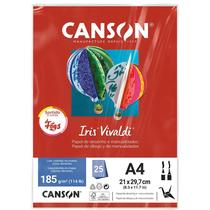 Canson - Papel Canson Iris Vivaldi 185 g/m² A4 25 Fls Fogo Canson - Papel Canson Iris Vivaldi 185 g/m² A4 25 Fls Fogo
