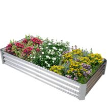 Canteiro Metálico Retangular 240x120cm Resistente à Corrosão