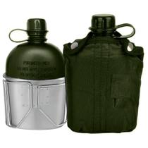 Cantil Adventure Plástico e Caneca Aluminio Com Capa Protetora - Deyu