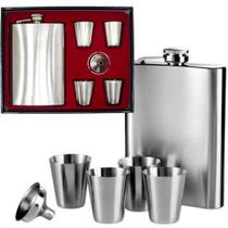 Cantil Bolso Porta Bebida Frasco Inoxidável Portátil 250ml Cantil Bolso Porta Bebida Frasco Inoxidável Portátil 250ml