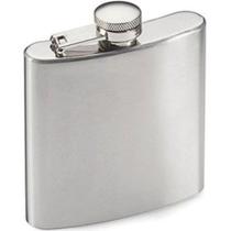 Cantil De Bolso Porta Bebida Aço Inox Whisky Vodka Rum 200ml - Stainless Steel