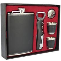 Cantil De Bolso Porta Bebida Whisky Liso preto CBRN113722a Cantil De Bolso Porta Bebida Whisky Liso preto CBRN113722a