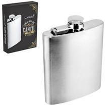 Cantil de inox 200ml weeze 12,5x9,5x2,5cm na caixa - C3B