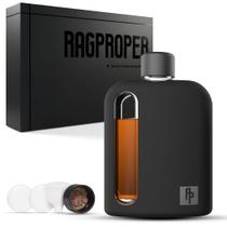Cantil de Vidro Ragproper 240ml com Capa de Silicone Preta Cantil de Vidro Ragproper 240ml com Capa de Silicone Preta