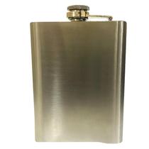 Cantil Em Inox 236Ml Para Bebidas Médio Liso Com Tampa