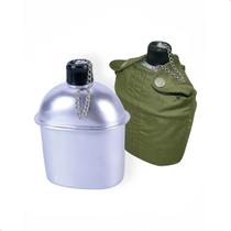 Cantil Militar Camping Trilha 900ml Térmico Alumínio - ntk