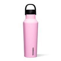 Cantina esportiva Thermos Corkcicle com isolamento triplo 591ml rosa Cantina esportiva Thermos Corkcicle com isolamento triplo 591ml rosa