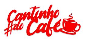 Cantinho Café Placa Frase Decoração Parede Quadro Vermelho - Indústria Fenix