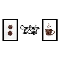 Cantinho Do Café - 3 Peças Elegantes Em Mdf Para Cozinha