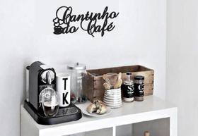 Cantinho Do Café 45X23Cm Lettering Madeira Mdf Parede