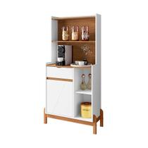 Cantinho do Café Bari com 1 Porta e Pés de Madeira Maciça