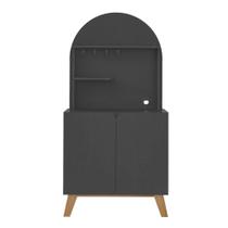 Cantinho do Café Buffet Balcão Moderno 3 Prateleiras Viena 80cm