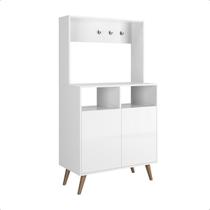 Cantinho do Café com 2 Portas Aparador Buffet Multiuso Compacto para Sala ou Cozinha