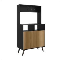 Cantinho do Café com 2 Portas Aparador Buffet Multiuso Compacto para Sala ou Cozinha