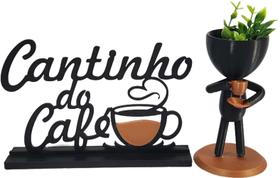 Cantinho Do Café Com Vaso Bob Em Pé Robert Plant Preto Cobre