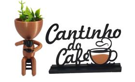 Cantinho Do Café Com Vaso Bob Robert Plant Cobre Com Preto