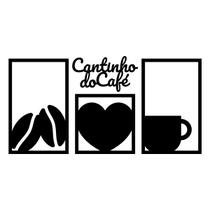 Cantinho do Café: Kit 4 Peças Decorativas MDF Para Cozinha