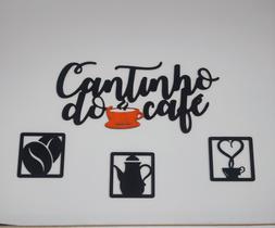 Cantinho do Café MDF kit 4 peças já vai com dupla face Cantinho do Café MDF kit 4 peças já vai com dupla face