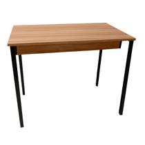 Cantinho do Café Mesa Pequena Atendimento 90x50 Nogal/Preto REALME Cantinho do Café Mesa Pequena Atendimento 90x50 Nogal/Preto REALME