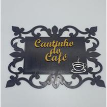 Cantinho do Café Quadro Placa Plaquinha Decoração Moderna Madeira MDF Cantinho do Café Quadro Placa Plaquinha Decoração Moderna Madeira MDF