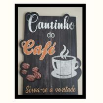 "Cantinho do Café Sirva-se à vontade"Quadro Decora Cozinha "Cantinho do Café Sirva-se à vontade"Quadro Decora Cozinha