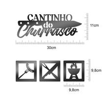 Cantinho Do Churrasco Aplique Placa Decorativa Quadro