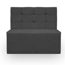 Canto Alemão Confortável para Apartamento Cozinha e Restaurantes Veludo Cinza Escuro