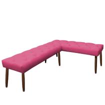 Canto Alemão Suede Pink assento 1,20x0,75 - Dominic Decor Canto Alemão Suede Pink assento 1,20x0,75 - Dominic Decor