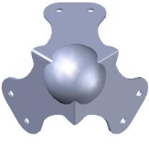 Canto Bola Para Case P-4 Zincado Metal Fecho Médio -Grande Canto Bola Para Case P-4 Zincado Metal Fecho Médio -Grande