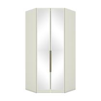 Canto Closet Modulado 2 Portas Com Espelho 3 Gavetas Areia