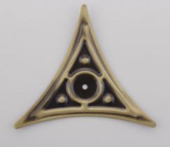 Canto decorativo de latão para escada 7 cm