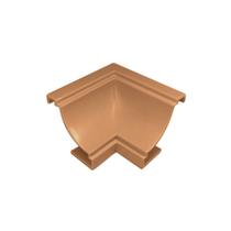 Canto interno para acabamento de moldura em forro pvc cor carvalho /50