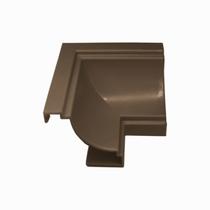 Canto Interno para Acabamento de Moldura em Forro PVC, Cor Imbuia - Kit c/ 10 unid.