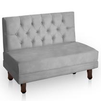 Canto Italy Confortável para Apartamento Cozinha e Restaurantes Veludo Cinza Canto Italy Confortável para Apartamento Cozinha e Restaurantes Veludo Cinza