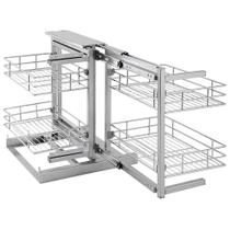 Canto Mágico Articulado Direito ou Esquerdo com Corrediças Masutti Copat Aço Carbono Cromado