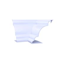Canto p/ acabamento de Forro PVC/ Sanca/ Moldurão - Plus/Luxo - kit 50 unid. Interno - Branco Gelo