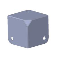 Canto Para Case P-5 Zincado Metal Fecho