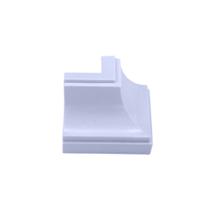 Canto/Quina Externo p/ acabamento em Moldura Forro PVC, kit 10 unid. cor Branco Gelo