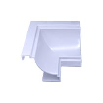 Canto Quina Interno pra acabamento em Moldura Forro PVC kit 10 unid cor Branco Gelo Canto Quina Interno pra acabamento em Moldura Forro PVC kit 10 unid cor Branco Gelo
