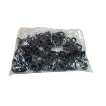 Cantoneira 2 Furos Preta Maciça Suporte Prateleiras 13X13 300 Peças