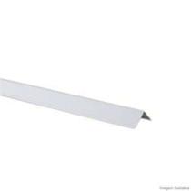 Cantoneira aluminio branca em l - 1/2" x 3 metros