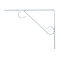 Cantoneira Branca Suporte De Parede Prateleira Em S 30X25Cm