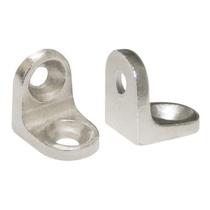 Cantoneira Cadeirinha 2 Furos 17x17 Maciça Niquelada c/100 unidades