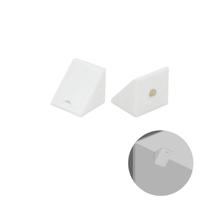 Cantoneira Conector 2 Furos Tampa Branca Pacote Com 100 Peças