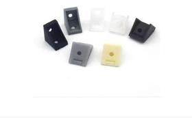 Cantoneira Conector Preto Plástico (2 Furos) 20 Pçs+40 Paraf Cantoneira Conector Preto Plástico (2 Furos) 20 Pçs+40 Paraf