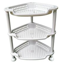 Cantoneira de Plástico 3 Andares Organização Cozinha Quarto Escritório Montagem Simples Cantoneira de Plástico 3 Andares Organização Cozinha Quarto Escritório Montagem Simples