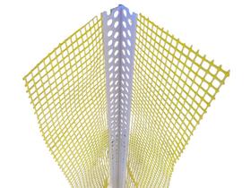 Cantoneira de PVC com Tela de Fibra de Vidro - 1,25m