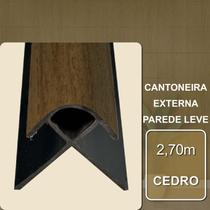 Cantoneira Externa Cedro para Parede Leve 2,70m Cantoneira Externa Cedro para Parede Leve 2,70m