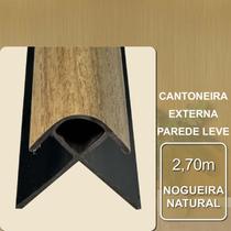 Cantoneira Externa Nogueira Natural para Parede Leve 2,70m Cantoneira Externa Nogueira Natural para Parede Leve 2,70m